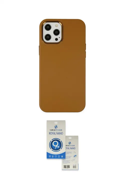 ieg™ iPhone 12 Pro Max Kılıf Çekirdek Çizgi - Şeffaf Royal Nano Ekran Koruyucu
