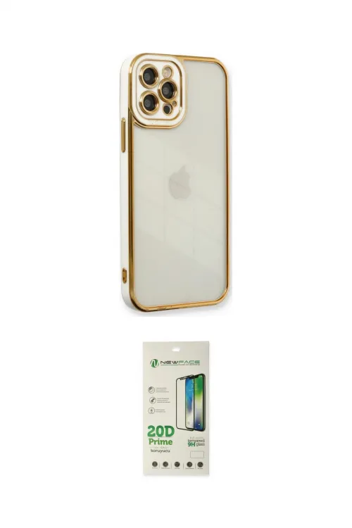 ieg™ iPhone 12 Pro Max Kılıf Çekirdek Klasik Serisi - Siyah 20D Premium Cam Ekran Koruyucu