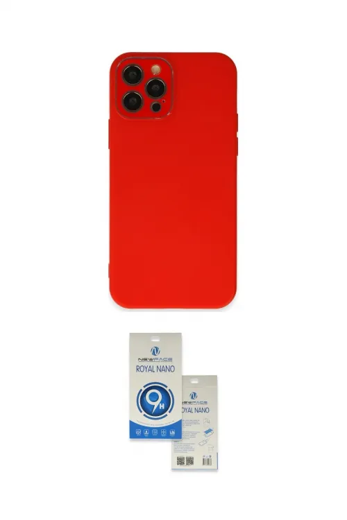 ieg™ iPhone 12 Pro Max Kılıf Çekirdek Modern Serisi - Şeffaf Royal Nano Ekran Koruyucu
