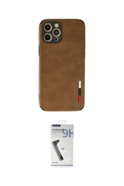 ieg™ iPhone 12 Pro Max Kılıf Doruk Asil Koleksiyonu - Şeffaf Uv Polymer Nano Ekran Koruyucu