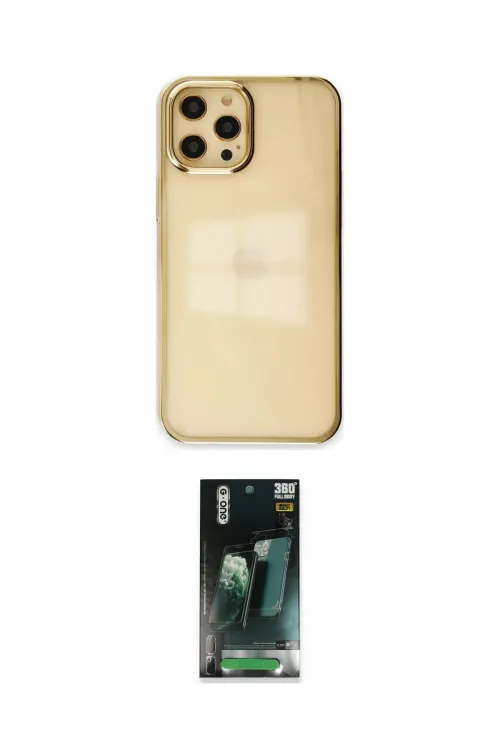 ieg™ iPhone 12 Pro Max Kılıf Doruk Doku Prime - Şeffaf 360 Full Body Arka Koruyucu
