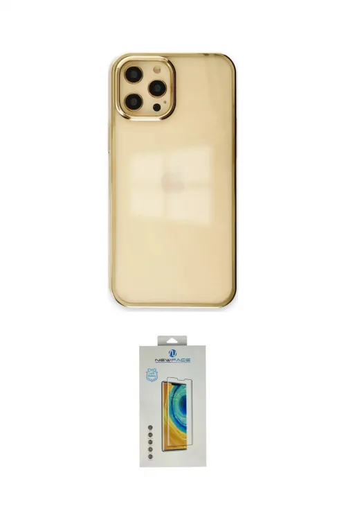 ieg™ iPhone 12 Pro Max Kılıf Doruk Doku Prime - Siyah Polymer Nano Ekran Koruyucu
