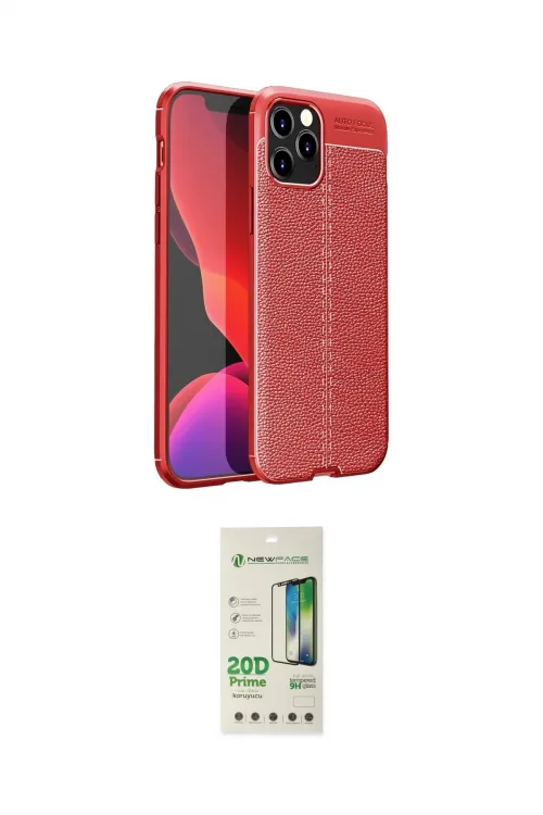 ieg™ iPhone 12 Pro Max Kılıf Doruk Klasik Özel Seri - Siyah 20D Premium Cam Ekran Koruyucu