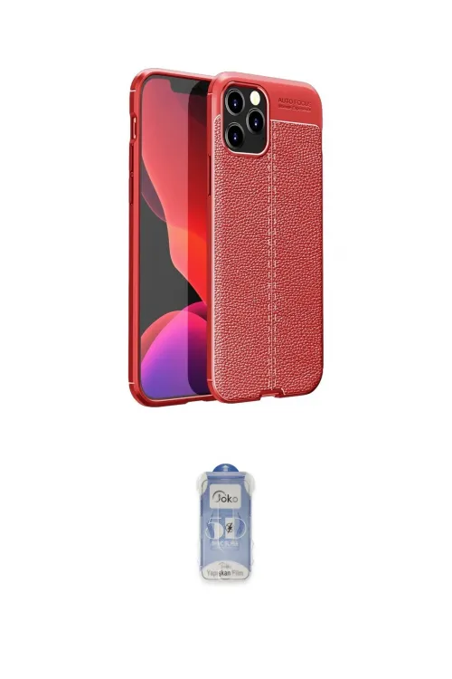 ieg™ iPhone 12 Pro Max Kılıf Doruk Klasik Özel Seri - Siyah Joko Magic 5D Cam