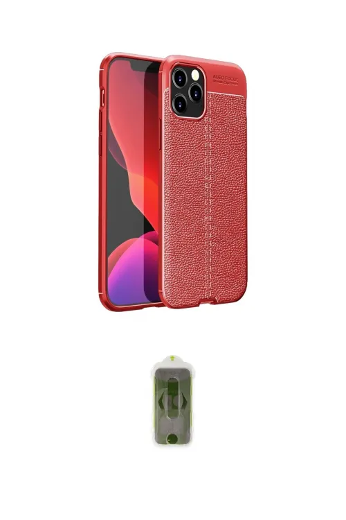 ieg™ iPhone 12 Pro Max Kılıf Doruk Klasik Özel Seri - Siyah Joko Magic 5D Hayalet Cam