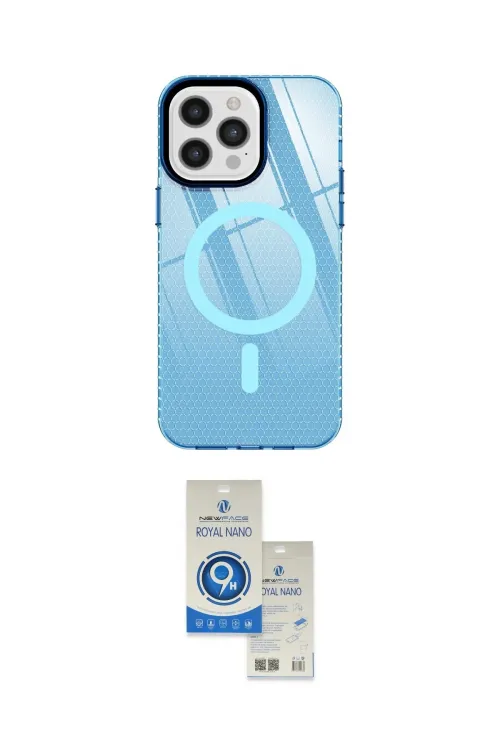 ieg™ iPhone 12 Pro Max Kılıf Doruk Prime - Şeffaf Royal Nano Ekran Koruyucu