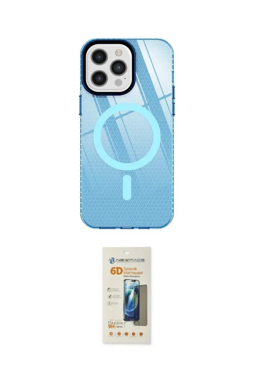 ieg™ iPhone 12 Pro Max Kılıf Doruk Prime - Siyah 6D Mat Seramik Hayalet Nano Ekran Koruyucu