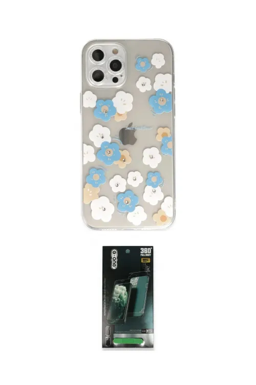 ieg™ iPhone 12 Pro Max Kılıf Eksen Asil Prime - Siyah 360 Mat Full Body Arka Koruyucu