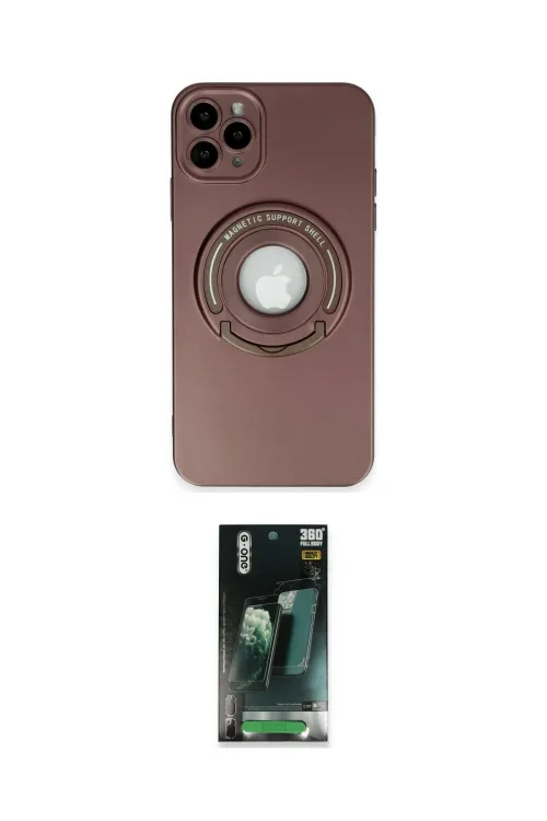 ieg™ iPhone 12 Pro Max Kılıf Eksen Klasik Prime - Şeffaf 360 Full Body Arka Koruyucu
