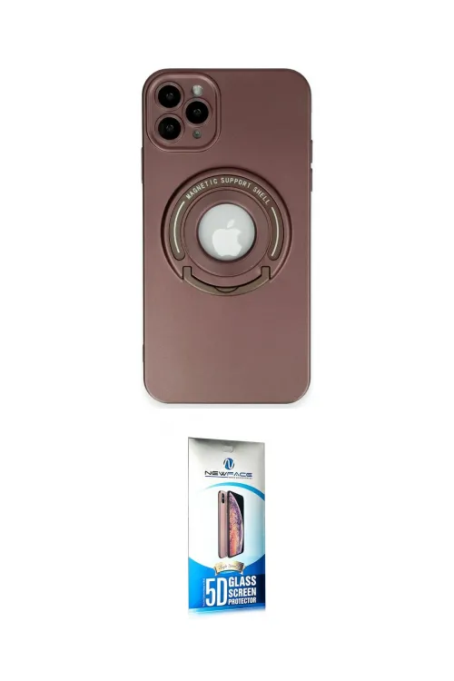 ieg™ iPhone 12 Pro Max Kılıf Eksen Klasik Prime - Siyah 5D Eko Cam Ekran Koruyucu
