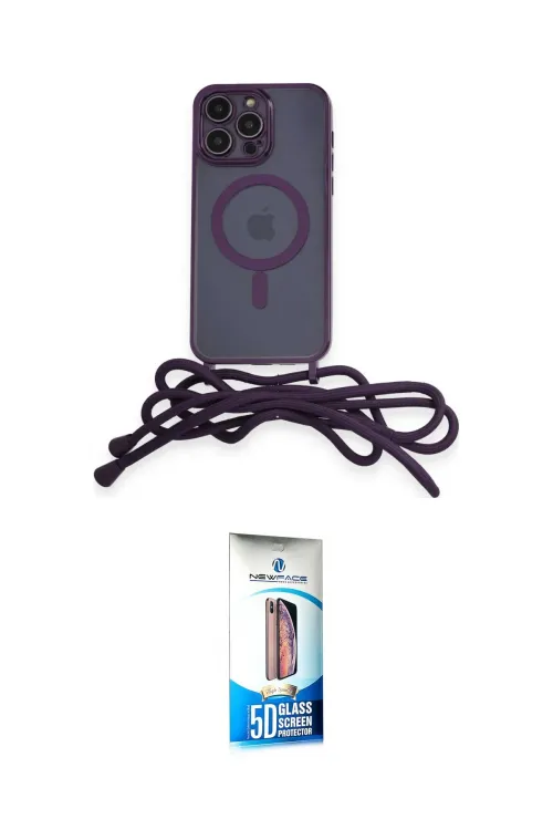 ieg™ iPhone 12 Pro Max Kılıf Eksen Özel Seri - Siyah 5D Eko Cam Ekran Koruyucu