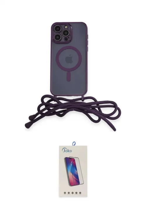 ieg™ iPhone 12 Pro Max Kılıf Eksen Özel Seri - Siyah Joko 5D Cam