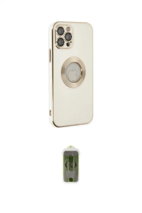 ieg™ iPhone 12 Pro Max Kılıf İz Form Serisi - Siyah Joko Magic 5D Hayalet Cam