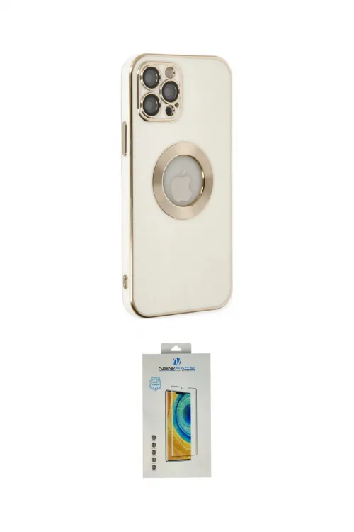 ieg™ iPhone 12 Pro Max Kılıf İz Form Serisi - Siyah Polymer Nano Ekran Koruyucu