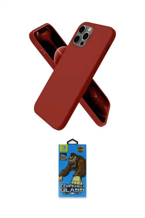 ieg™ iPhone 12 Pro Max Kılıf Kozmos Yansıma Özel Seri - Siyah 18D Cam Ekran Koruyucu