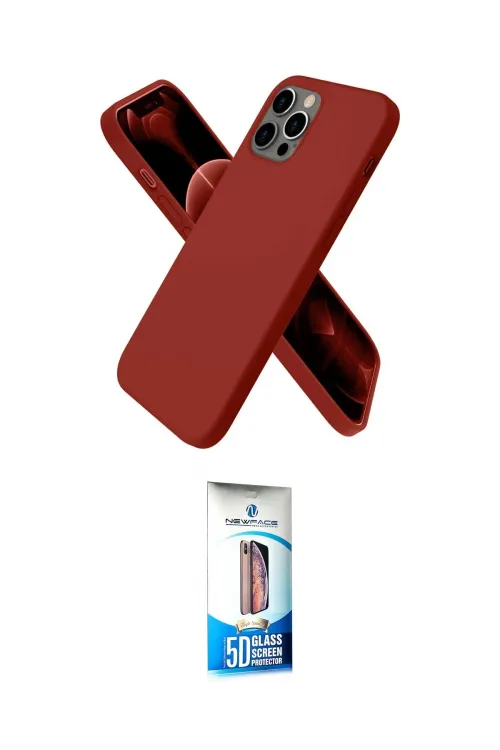 ieg™ iPhone 12 Pro Max Kılıf Kozmos Yansıma Özel Seri - Siyah 5D Eko Cam Ekran Koruyucu