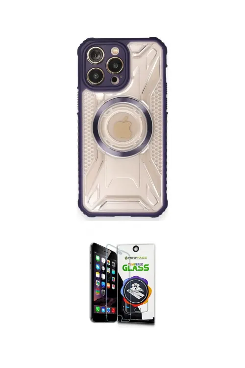 ieg™ iPhone 12 Pro Max Kılıf Kutup Modern - Şeffaf Temperli Cam Ekran Koruyucu