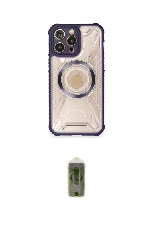 ieg™ iPhone 12 Pro Max Kılıf Kutup Modern - Siyah Joko Magic 5D Hayalet Cam