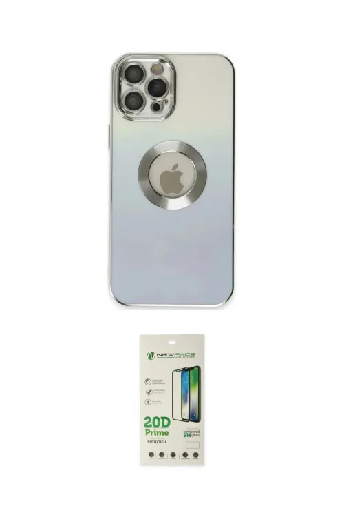 ieg™ iPhone 12 Pro Max Kılıf Kutup Yansıma Özel Seri - Siyah 20D Premium Cam Ekran Koruyucu