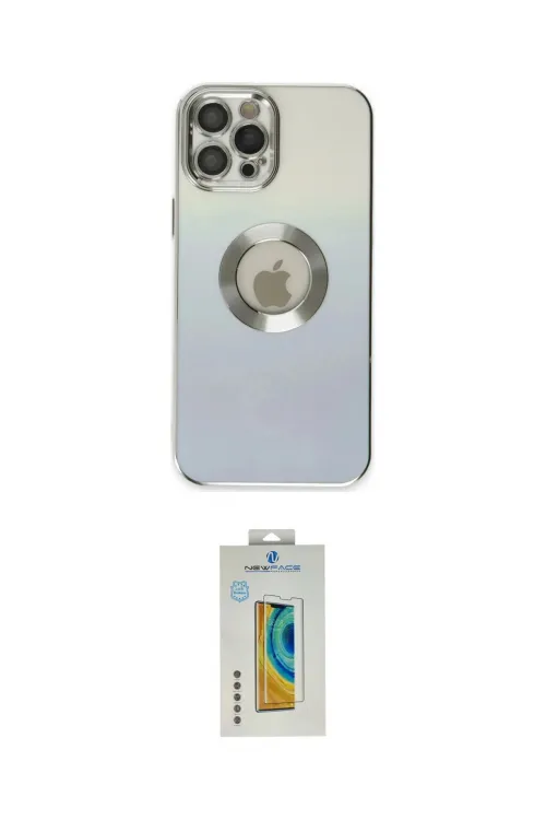 ieg™ iPhone 12 Pro Max Kılıf Kutup Yansıma Özel Seri - Siyah Polymer Nano Ekran Koruyucu