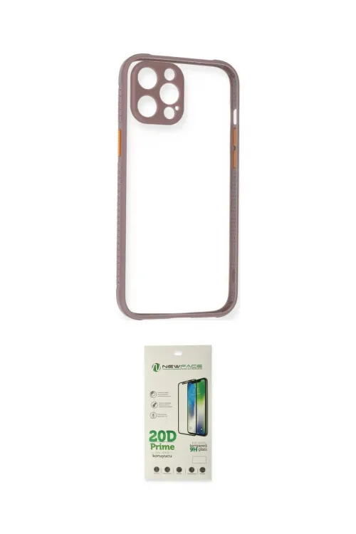 ieg™ iPhone 12 Pro Max Kılıf Nova Asil Özel Seri - Siyah 20D Premium Cam Ekran Koruyucu