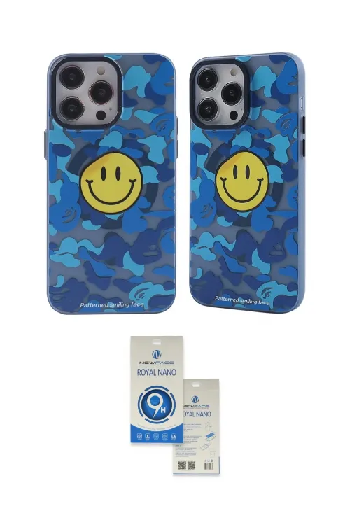 ieg™ iPhone 12 Pro Max Kılıf Nova Doku Koleksiyonu - Şeffaf Royal Nano Ekran Koruyucu