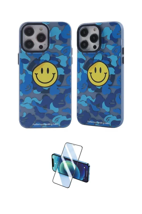 ieg™ iPhone 12 Pro Max Kılıf Nova Doku Koleksiyonu - Siyah 3D Antistatik Seramik Nano Ekran Koruyucu
