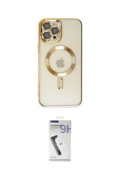 ieg™ iPhone 12 Pro Max Kılıf Nova Işık Özel Seri - Şeffaf Uv Polymer Nano Ekran Koruyucu