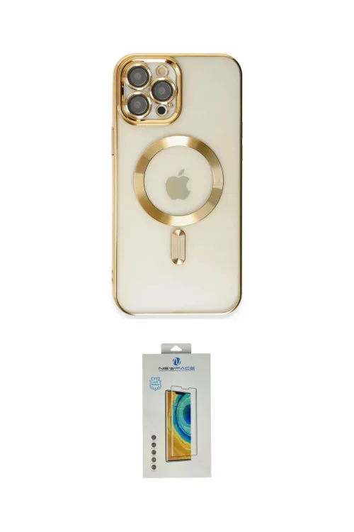 ieg™ iPhone 12 Pro Max Kılıf Nova Işık Özel Seri - Siyah Polymer Nano Ekran Koruyucu