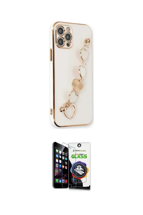 ieg™ iPhone 12 Pro Max Kılıf Nova Işık Prime - Şeffaf Temperli Cam Ekran Koruyucu