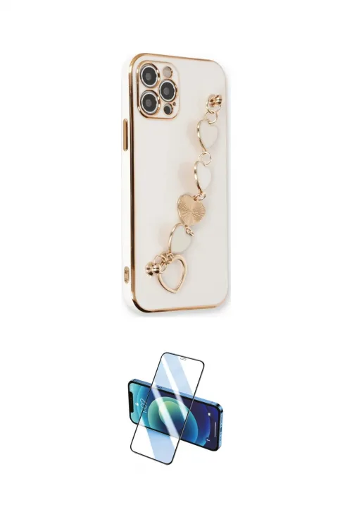 ieg™ iPhone 12 Pro Max Kılıf Nova Işık Prime - Siyah 3D Antistatik Cam Ekran Koruyucu