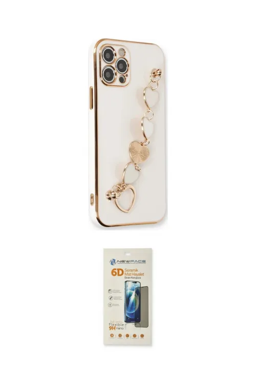 ieg™ iPhone 12 Pro Max Kılıf Nova Işık Prime - Siyah 6D Mat Seramik Hayalet Nano Ekran Koruyucu