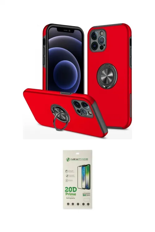 ieg™ iPhone 12 Pro Max Kılıf Odak Form Prime - Siyah 20D Premium Cam Ekran Koruyucu