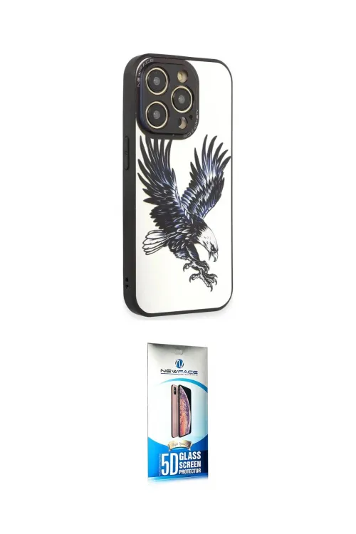 ieg™ iPhone 12 Pro Max Kılıf Odak Klasik Serisi - Siyah 5D Eko Cam Ekran Koruyucu
