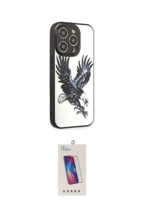 ieg™ iPhone 12 Pro Max Kılıf Odak Klasik Serisi - Siyah Joko 5D Cam