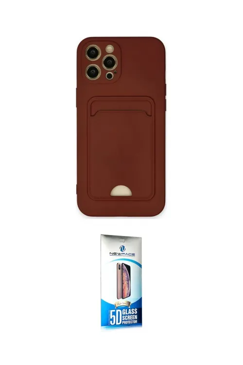 ieg™ iPhone 12 Pro Max Kılıf Vadi Çizgi Prime - Siyah 5D Eko Cam Ekran Koruyucu