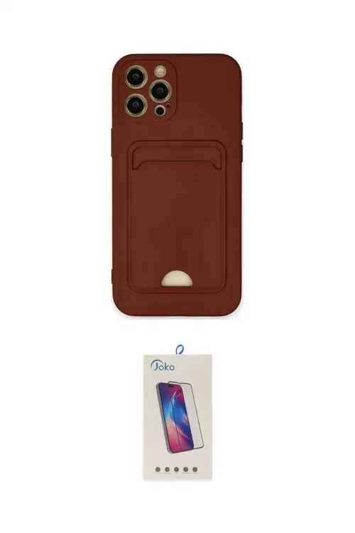 ieg™ iPhone 12 Pro Max Kılıf Vadi Çizgi Prime - Siyah Joko 5D Cam