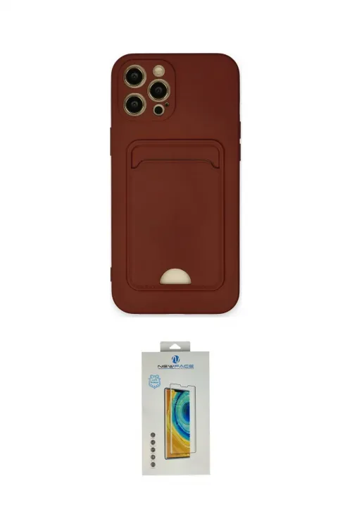 ieg™ iPhone 12 Pro Max Kılıf Vadi Çizgi Prime - Siyah Polymer Nano Ekran Koruyucu