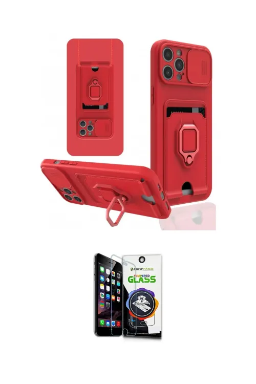 ieg™ iPhone 12 Pro Max Kılıf Vadi Form Prime - Şeffaf Temperli Cam Ekran Koruyucu