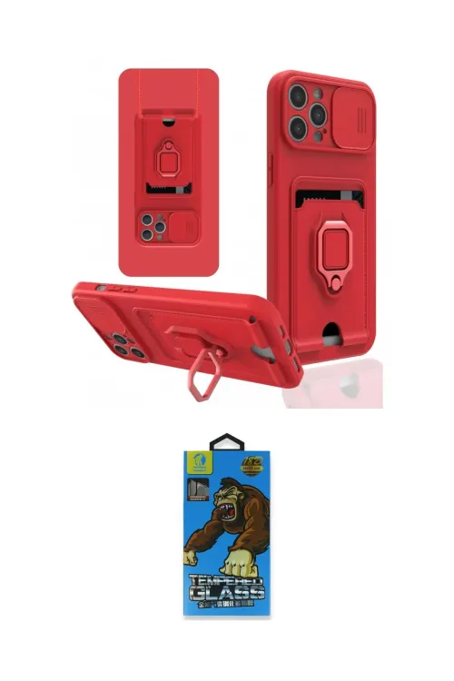 ieg™ iPhone 12 Pro Max Kılıf Vadi Form Prime - Siyah 18D Cam Ekran Koruyucu