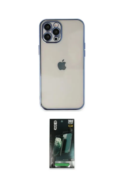 ieg™ iPhone 12 Pro Max Kılıf Vadi Minimal - Şeffaf 360 Full Body Arka Koruyucu