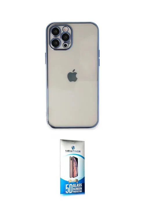 ieg™ iPhone 12 Pro Max Kılıf Vadi Minimal - Siyah 5D Eko Cam Ekran Koruyucu