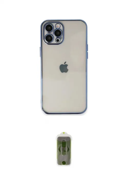 ieg™ iPhone 12 Pro Max Kılıf Vadi Minimal - Siyah Joko Magic 5D Hayalet Cam