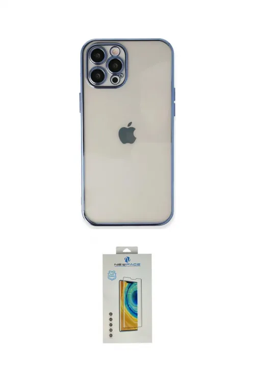 ieg™ iPhone 12 Pro Max Kılıf Vadi Minimal - Siyah Polymer Nano Ekran Koruyucu