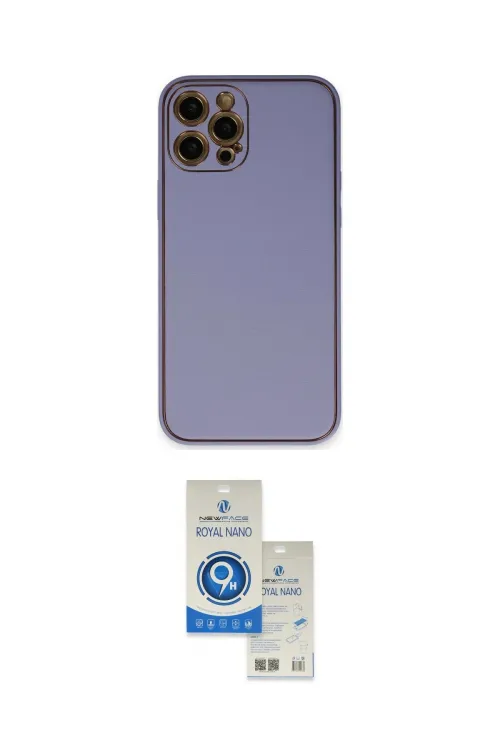 ieg™ iPhone 12 Pro Max Kılıf Yadigar Klasik - Şeffaf Royal Nano Ekran Koruyucu