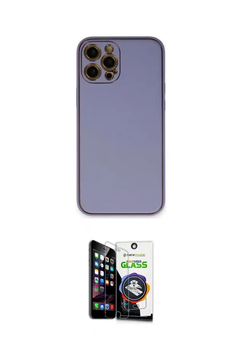 ieg™ iPhone 12 Pro Max Kılıf Yadigar Klasik - Şeffaf Temperli Cam Ekran Koruyucu