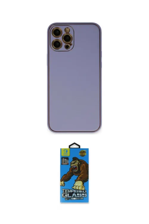 ieg™ iPhone 12 Pro Max Kılıf Yadigar Klasik - Siyah 18D Cam Ekran Koruyucu