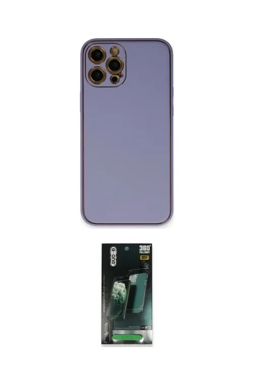 ieg™ iPhone 12 Pro Max Kılıf Yadigar Klasik - Siyah 360 Mat Full Body Arka Koruyucu