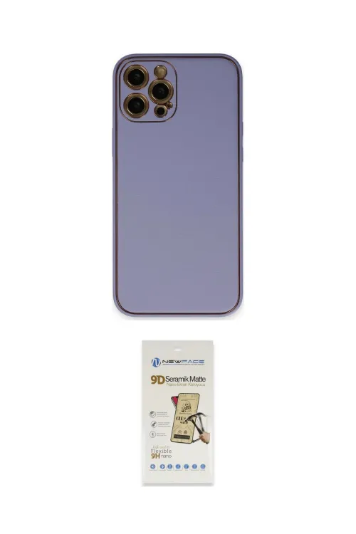ieg™ iPhone 12 Pro Max Kılıf Yadigar Klasik - Siyah Mat Seramik Nano Ekran Koruyucu
