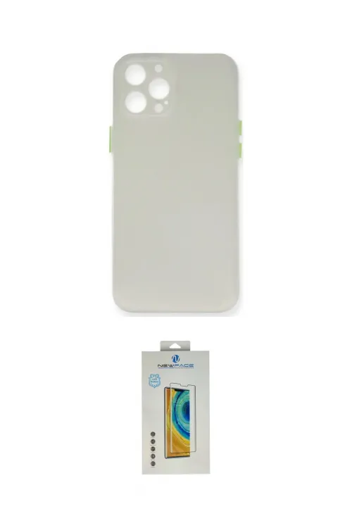 ieg™ iPhone 12 Pro Max Kılıf Yadigar Yansıma Serisi - Siyah Polymer Nano Ekran Koruyucu